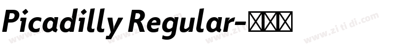 Picadilly Regular字体转换